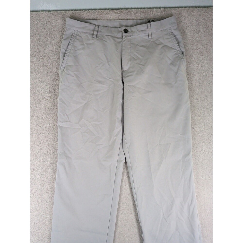 Adidas Adizero Golf Pants Men's 34x32 Light Gray Featherlight Chino Performance